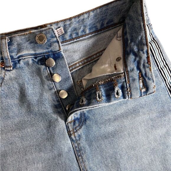 Bershka denim mini jean skirt distressed size 2 - Picture 8 of 12